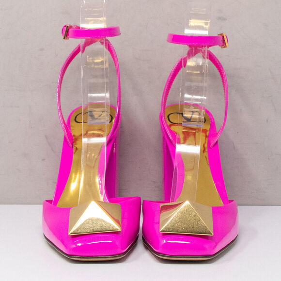 Valentino Garavani Pink Solo Maxi Stud Heels Size 36.5 (6.5 US) - Picture 5 of 7